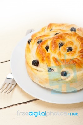 Blueberry Bread Cake Dessert Stock Photo