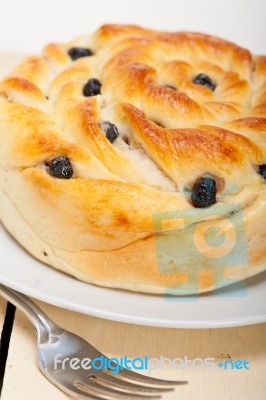 Blueberry Bread Cake Dessert Stock Photo