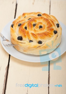 Blueberry Bread Cake Dessert Stock Photo