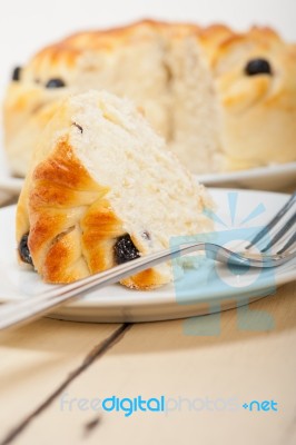 Blueberry Bread Cake Dessert Stock Photo