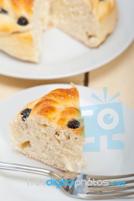 Blueberry Bread Cake Dessert Stock Photo