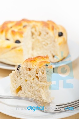 Blueberry Bread Cake Dessert Stock Photo