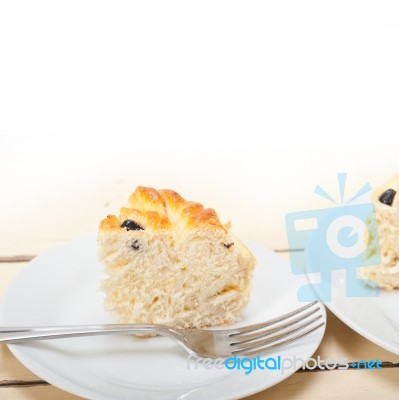 Blueberry Bread Cake Dessert Stock Photo