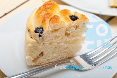 Blueberry Bread Cake Dessert Stock Photo