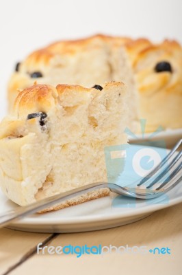 Blueberry Bread Cake Dessert Stock Photo