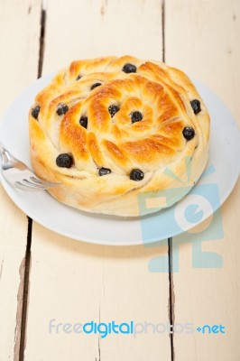 Blueberry Bread Cake Dessert Stock Photo