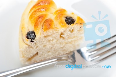 Blueberry Bread Cake Dessert Stock Photo