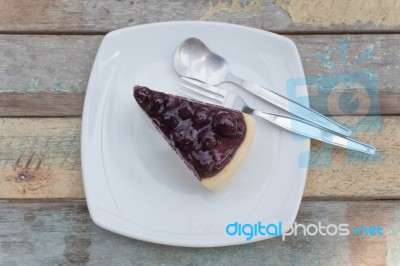 Blueberry Cheesecake Stock Image