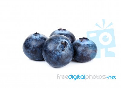 Blueberry Isolated On The White Background Stock Photo