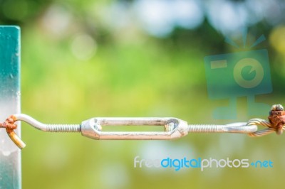 Blur Spiral Steel Wire Rope Stock Photo