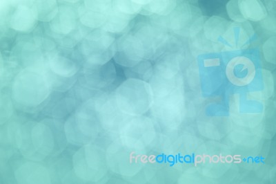 Blurred Blue And Green Abstract Bokeh Background Stock Photo