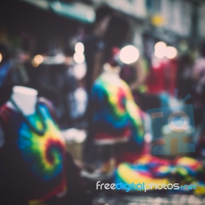 Blurred Colorful Cotton T Shirt Stock Photo