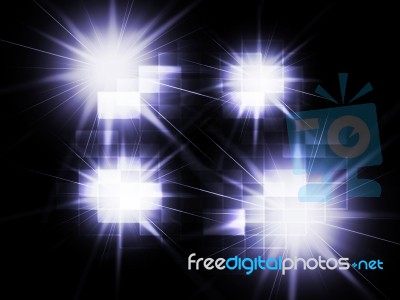 Blurred Light Spots Background Means Twinkling Reflections Or Sp… Stock Image