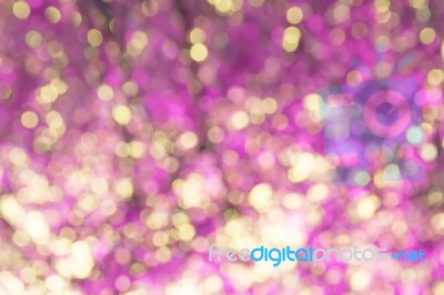 Blurred Lights Circular Bokeh Abstract For New Year Background Stock Photo