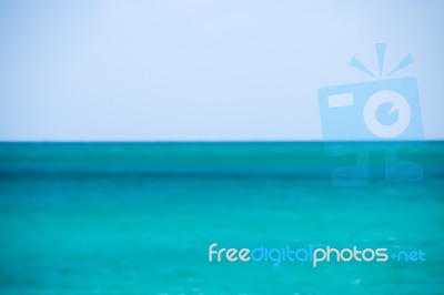 Blurry Of Seascape For Background Stock Photo