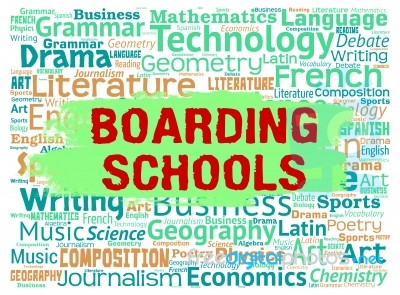 Boarding Schools Represents Studying Learning And Boarder Stock Image