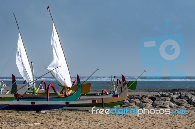 Boat In Bali Stock Photo