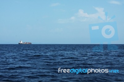 Boat In The Sea Stock Photo