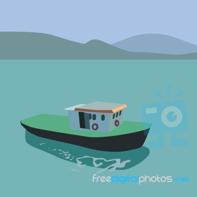 Boat On Sea Stock Image