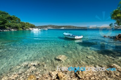 Boat On The Water Stock Photo