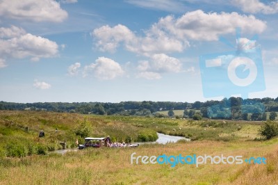 Boat Trip From Bodiam Stock Photo