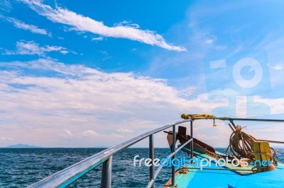 Boats In Andaman Sea, Going To Phi Phi Islands Phuket, Krabi, So… Stock Photo