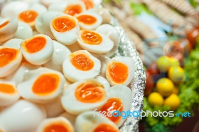 Boiled Eggs Stock Photo