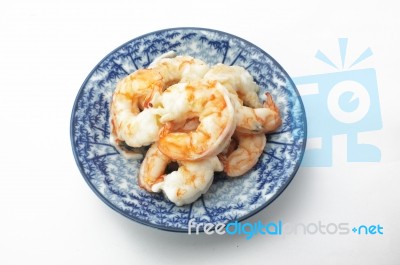 Boiled Shrimp Stock Photo