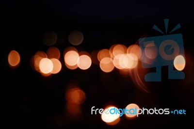 Bokeh And Night Light Stock Photo