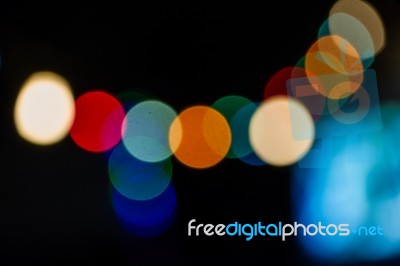 Bokeh And Vintage Color Stock Photo