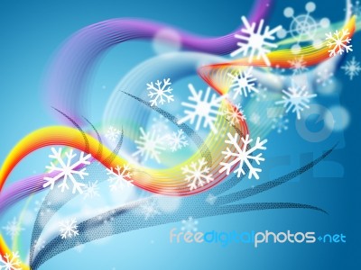 Bokeh Twirl Means Ice Crystal And Blurred Stock Image