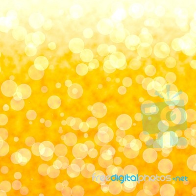 Bokeh Yellow Background Stock Image