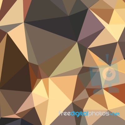 Bole Brown Abstract Low Polygon Background Stock Image