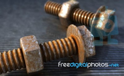 Bolt 3D Stock Image