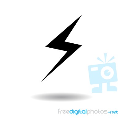 Bolt Icon  Illustration Eps10 On White Background Stock Image