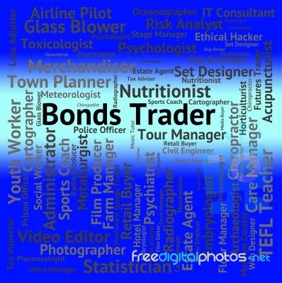 Bonds Trader Showing Security Commerce And Occupations Stock Image