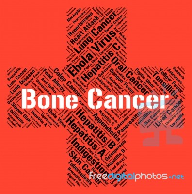 Bone Cancer Represents Poor Health And Afflictions Stock Image