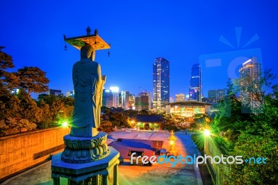 Bongeunsa Temple In Seoul, Korea Stock Photo