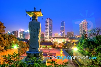 Bongeunsa Temple In Seoul, Korea Stock Photo