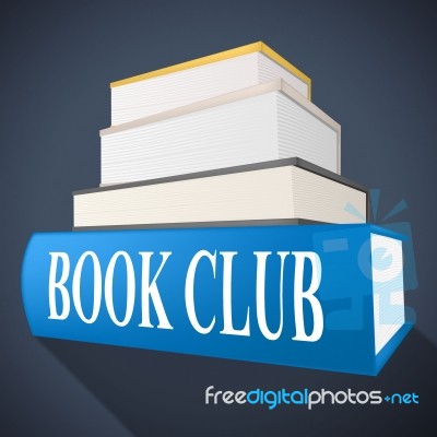 Book Club Means Team Social And Books Stock Image