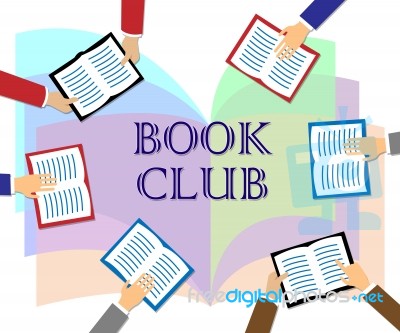 Book Club Represents Group Association And Literature Stock Image