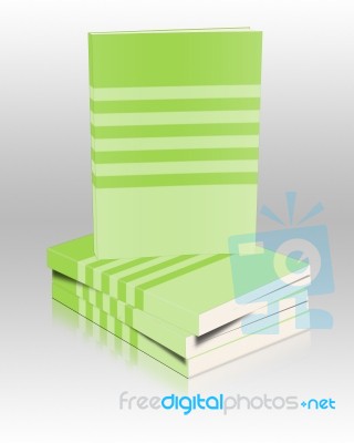 Books Green Stock Image