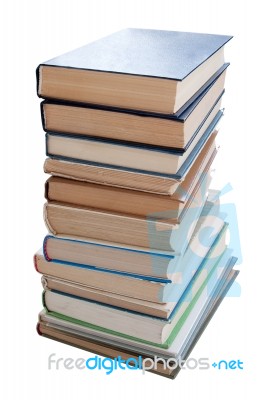 Books Isolated Stock Photo