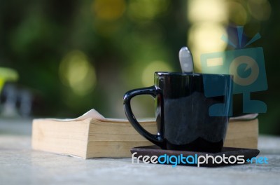 
Books, Telephone, Sunny, Morning Stock Photo