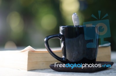 
Books, Telephone, Sunny, Morning Stock Photo