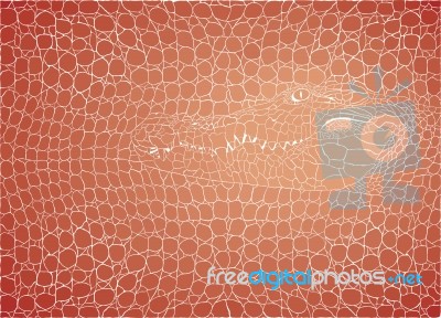 Bordeaux Pattern Background Crocodile Stock Image