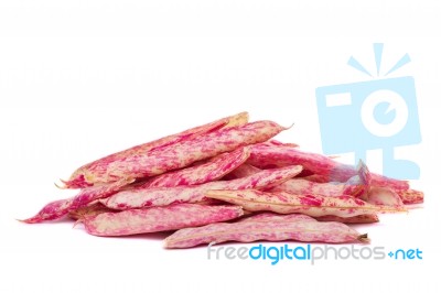 Borlotti Beans Stock Photo