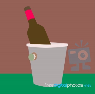 Bottle Of Wine Stock Image