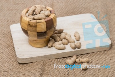 Bowl Of Peanuts Stock Photo