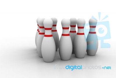  Bowling Strike  Stock Image